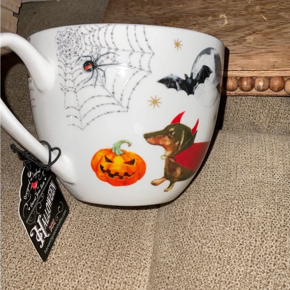 Halloween Coffee Cup, Adorable Spooky Dogs in costumes, pumpkins NWT - Picture 8 of 10